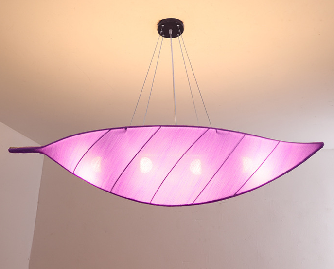 Boho Rattan Fabric Pendant Light - Handmade Wicker Bamboo Ceiling Lamp