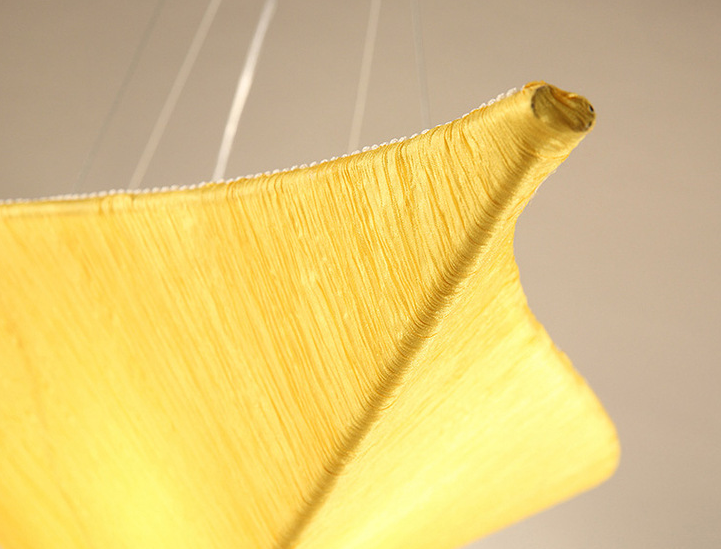 Boho Rattan Fabric Pendant Light - Handmade Wicker Bamboo Ceiling Lamp