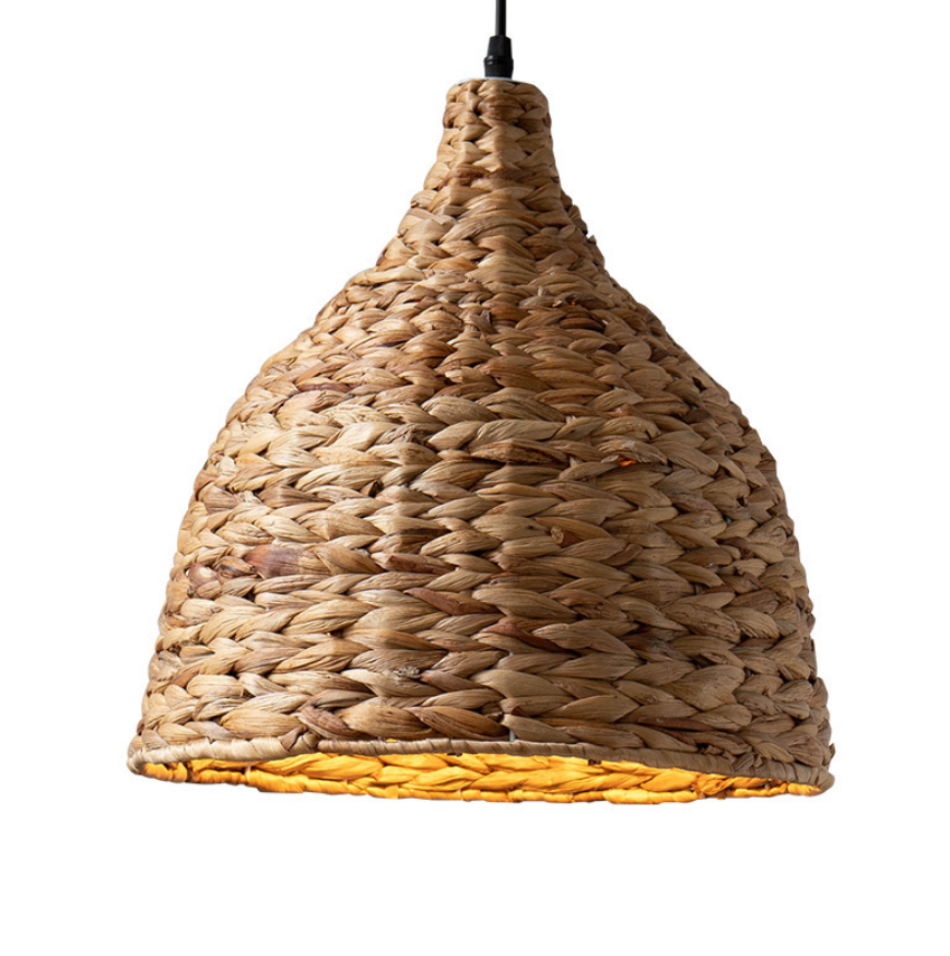 Handmade Seagrass Pendant Light – Natural Woven Lamp for Restaurant & Homestay
