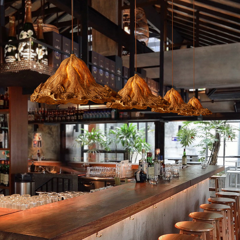 Handwoven Rattan Petal Pendant Light Natural Artistic Hanging Lamp for Hotel Restaurant Homestay