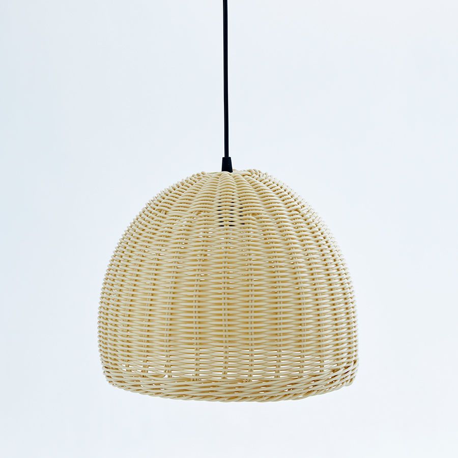 Handwoven Rattan Pendant Light Natural Bamboo Hanging Lamp Boho Ceiling Light Fixture
