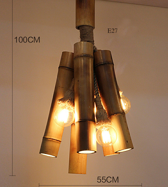 Handmade Bamboo Pendant Light for Hotels and Restaurants
