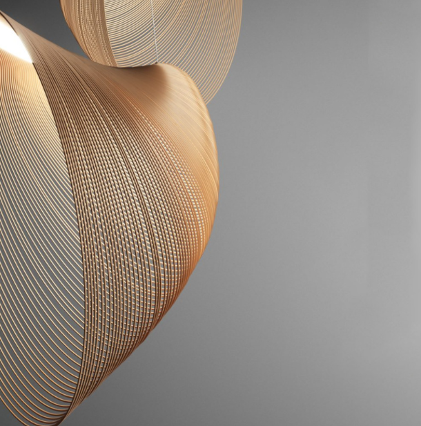 Modern Woven Fabric Pendant Light