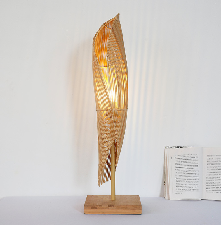 Artistic Rattan Table Lamp for Hotels & Commercial Interiors