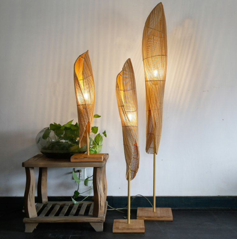 Artistic Rattan Table Lamp for Hotels & Commercial Interiors
