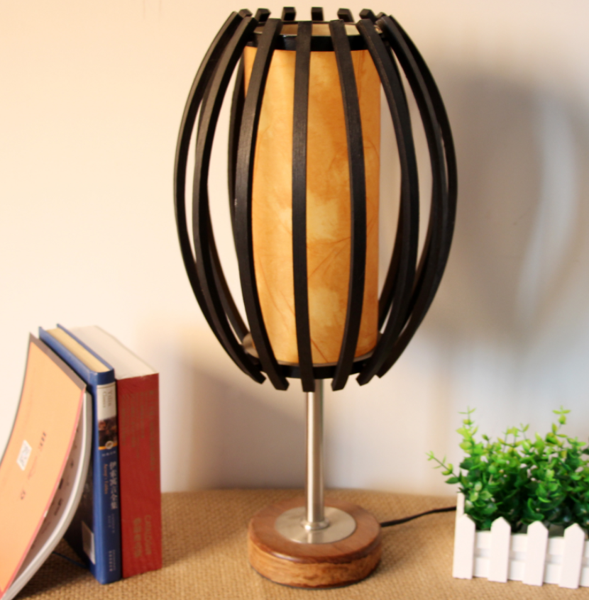 Natural Rattan handmade table lamp for Reading