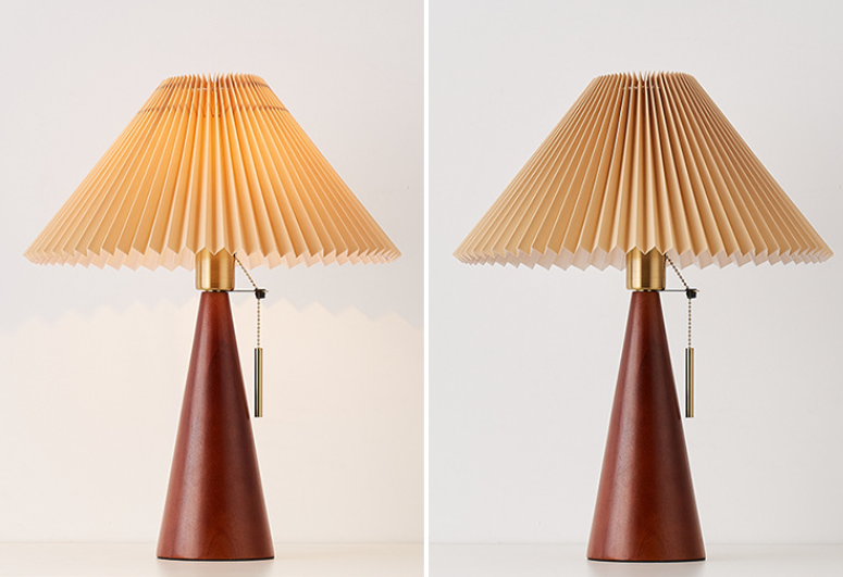 Modern Wood Veneer Pendant Light