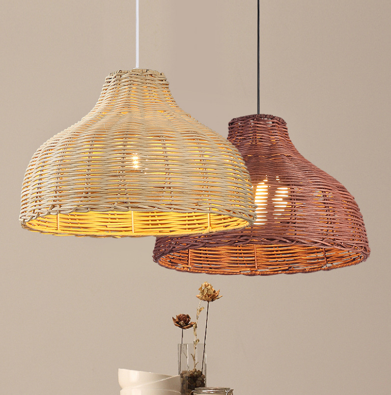 Natural Rattan Woven Pendant Light