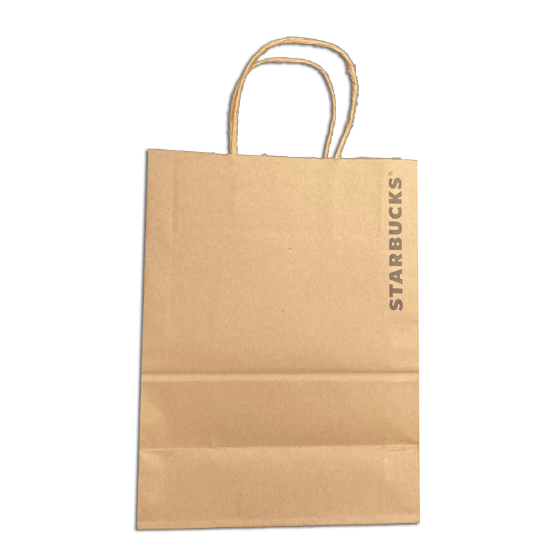 Company Brand Promotion Customized Recycled Kraft Paper Bags with Handles