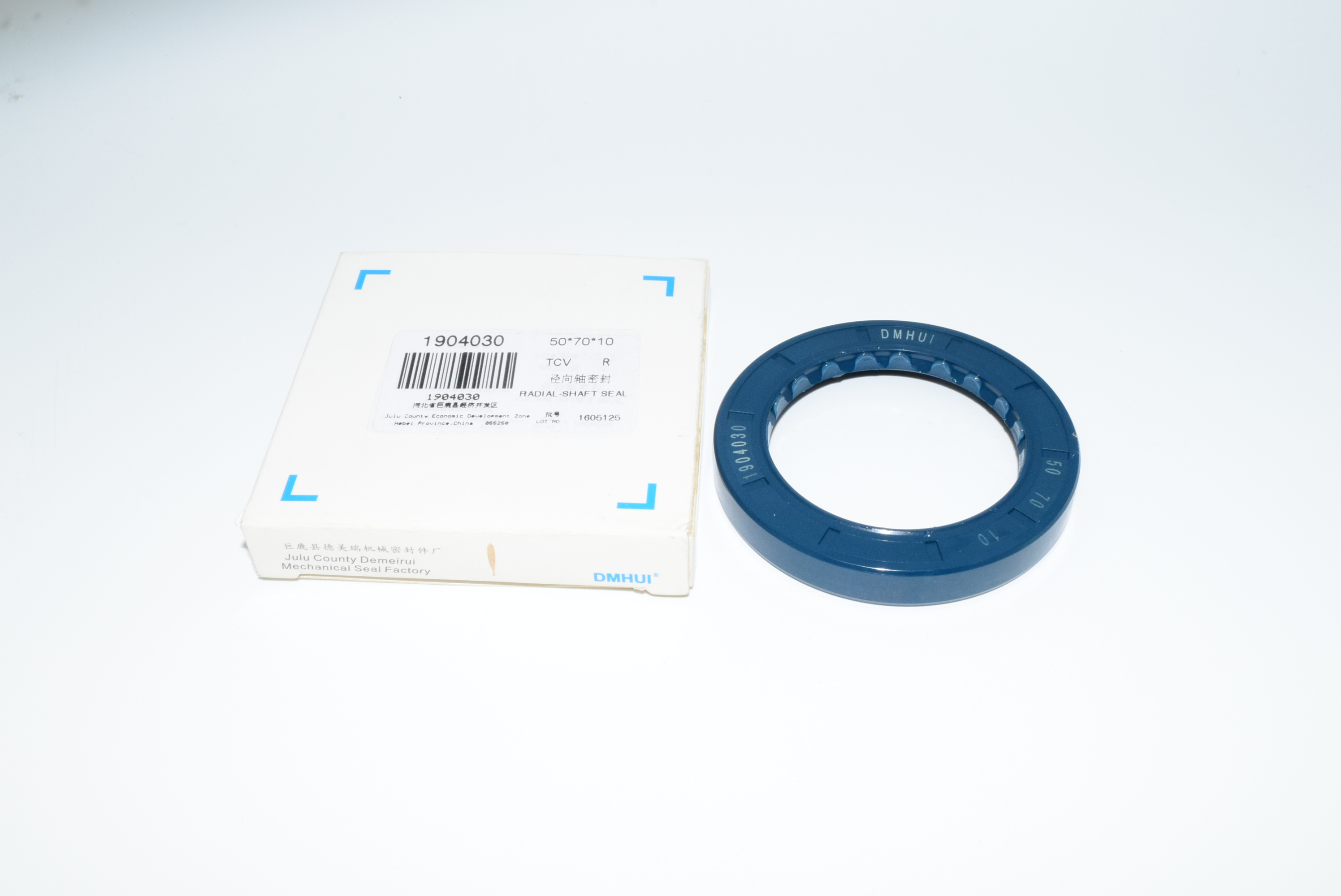 50*70*10 DMHU Blue NBR Oil Seal | Rotary Shaft Seal with Dual Lip & Steel Spring | 1904030