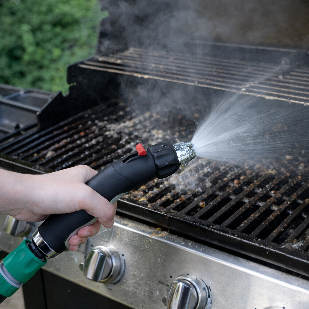 BBQ Grill Surface Wash Gun High Pressure Antibacterial Hose Sprayer