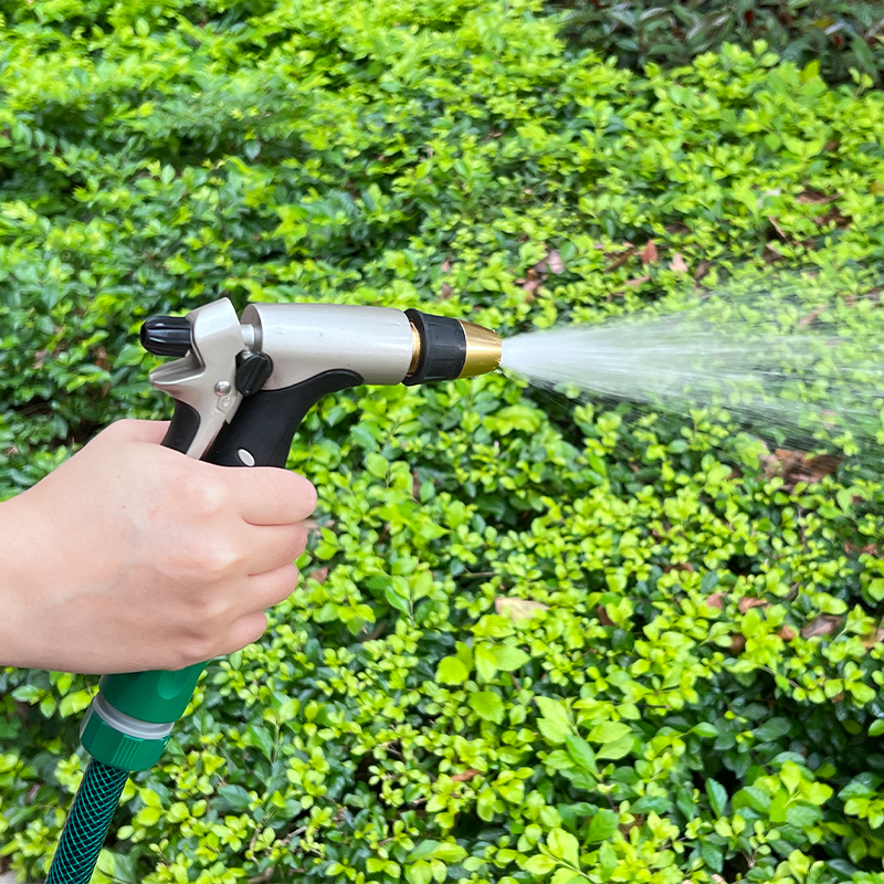 Premium Adjustable Spray Nozzle with Brass Tip for Garden Irrigation