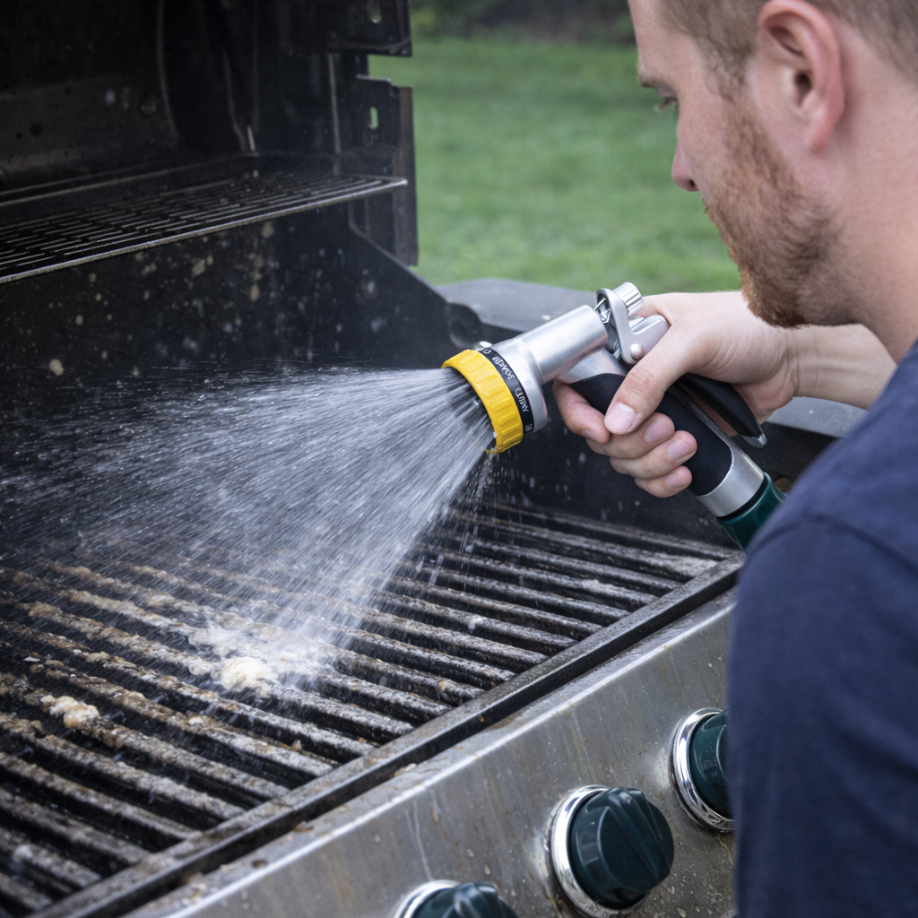 OEM BBQ Grill Maintenance Spray Tool Hose Nozzle