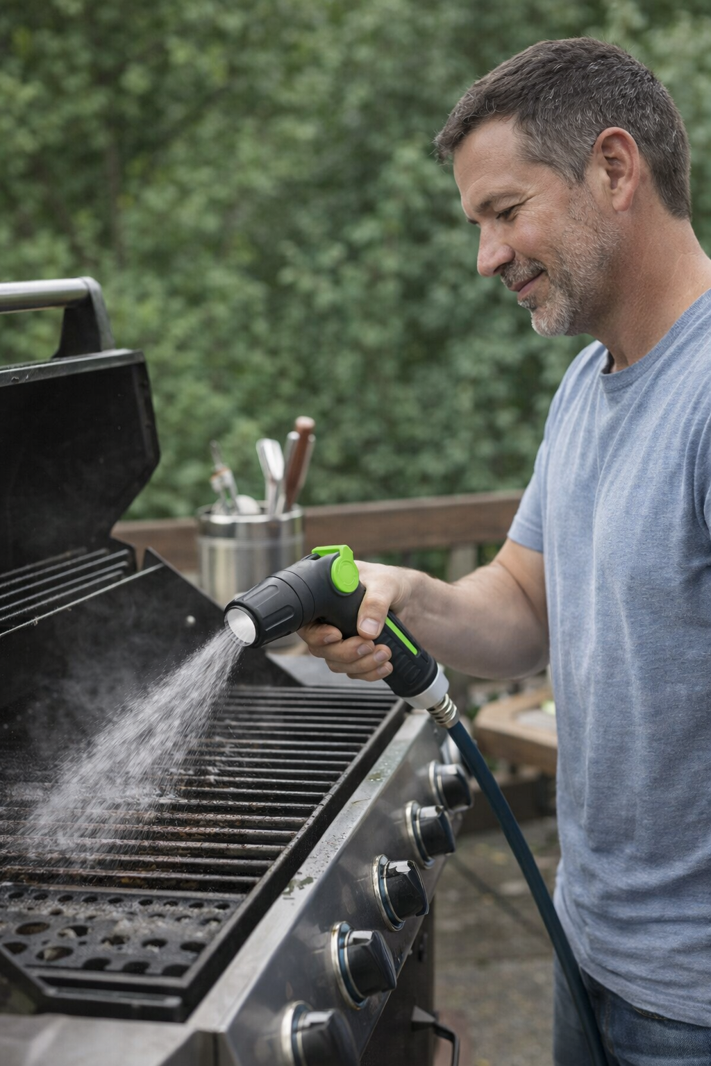 High Pressure BBQ Station Water Blasting Gun Hose Nozzle