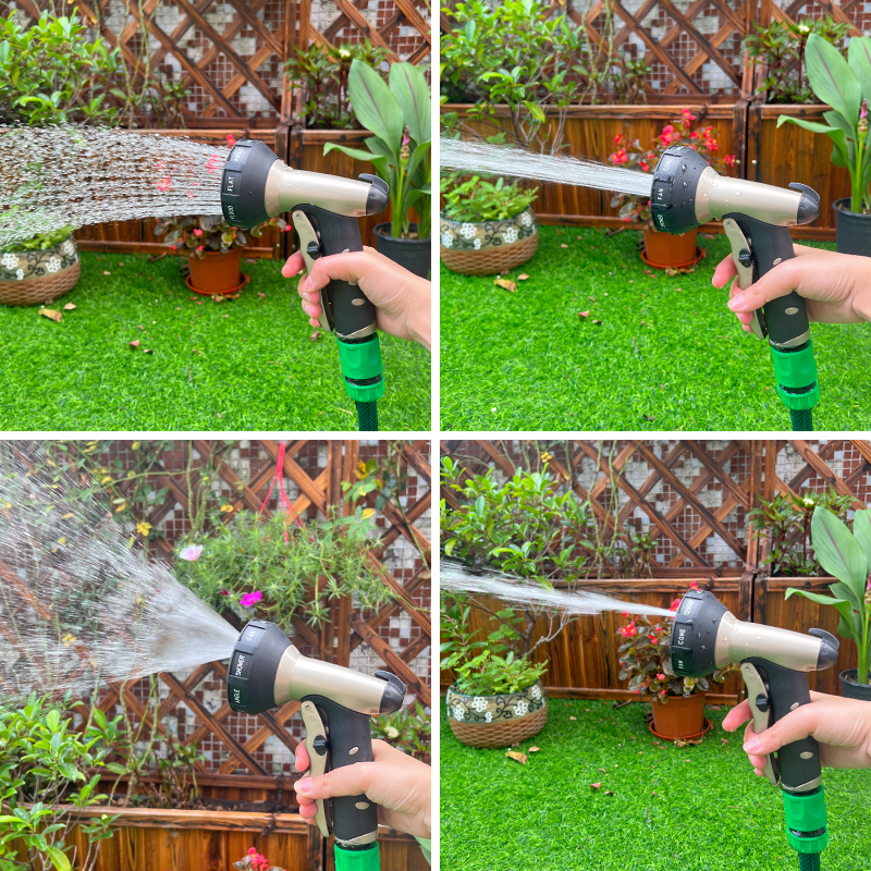 Garden Hose Sprayer with 9 Adjustable Patterns and Ergonomic Soft Grip