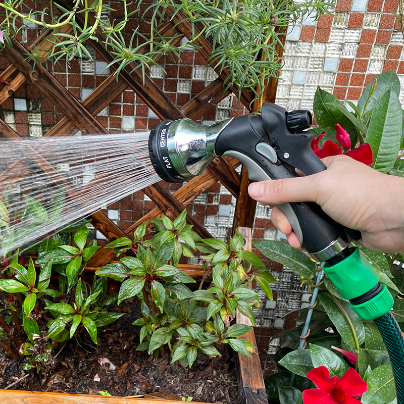 7-Pattern Multi-Function Water Hose Nozzle with Ergonomic Grip