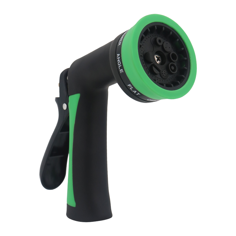 Multi-pattern Garden Sprayer Nozzle, 8 Adjustable Spray Modes, Ergonomic Water Hose Attachment