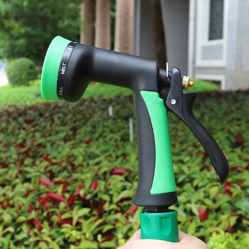 Multi-pattern Garden Sprayer Nozzle, 8 Adjustable Spray Modes, Ergonomic Water Hose Attachment