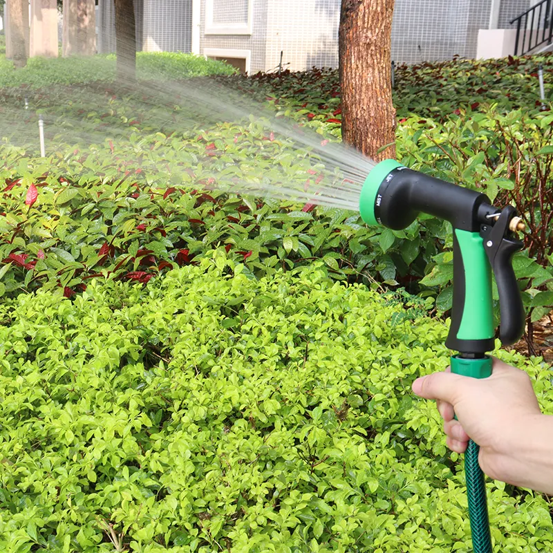 Multi-pattern Garden Sprayer Nozzle, 8 Adjustable Spray Modes, Ergonomic Water Hose Attachment