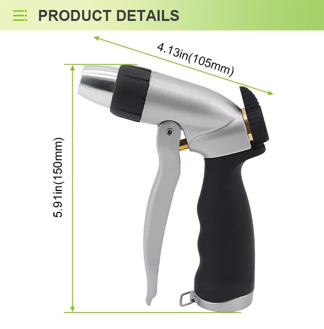 Adjustable Pattern Hose Nozzle - Ergonomic, Durable, Multi-Function Watering Tool