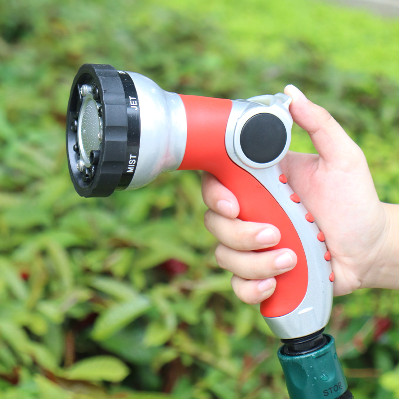 Antibacterial BBQ Cleaning Spray Gun Adjustable High Pressure Hose Nozzle