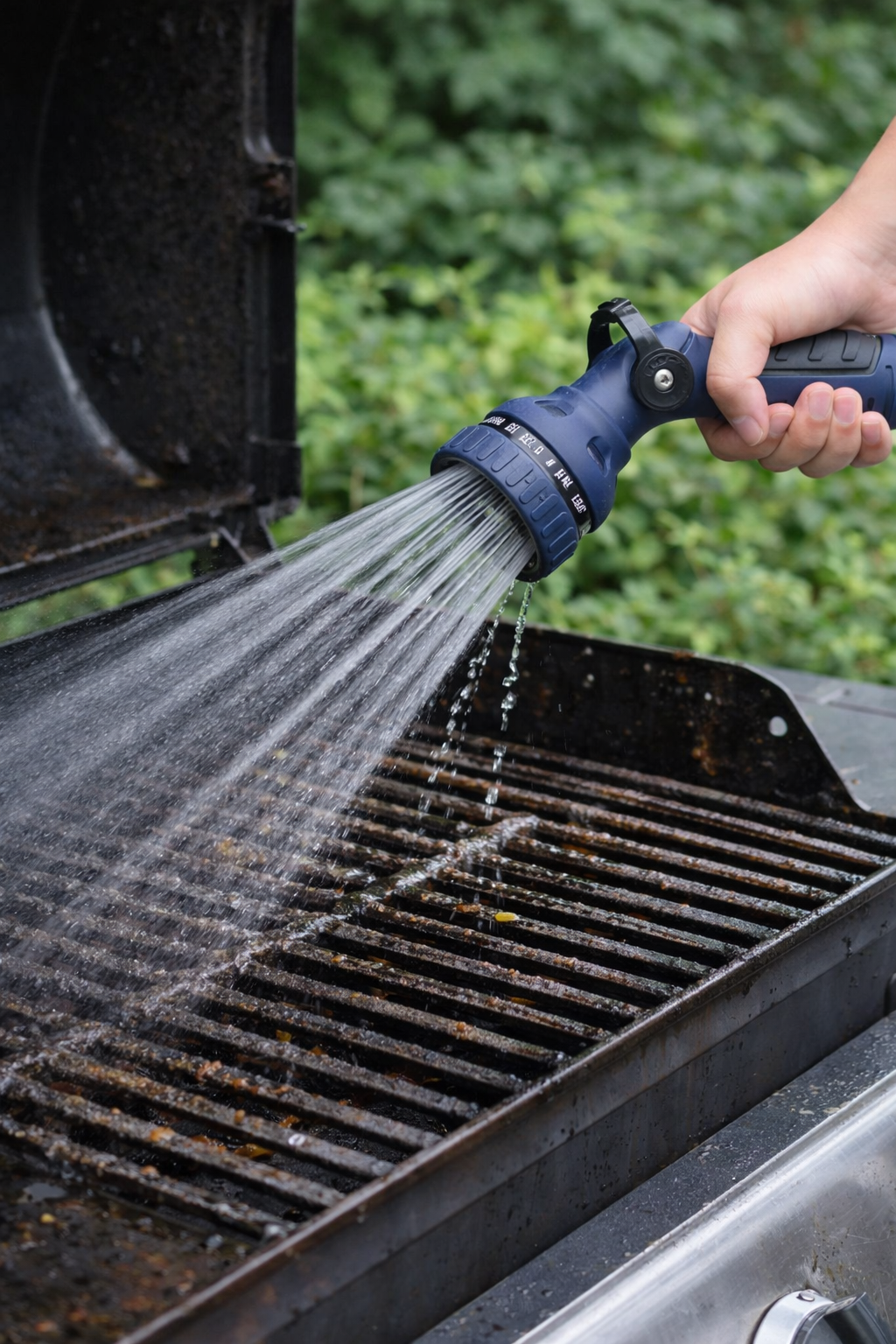 Multi-Function High Pressure Garden Hose Nozzle for BBQ Cleaning