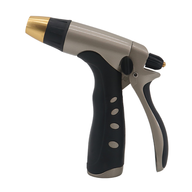 Easy-Grip High-Pressure Garden Hose Nozzle with Metal Head