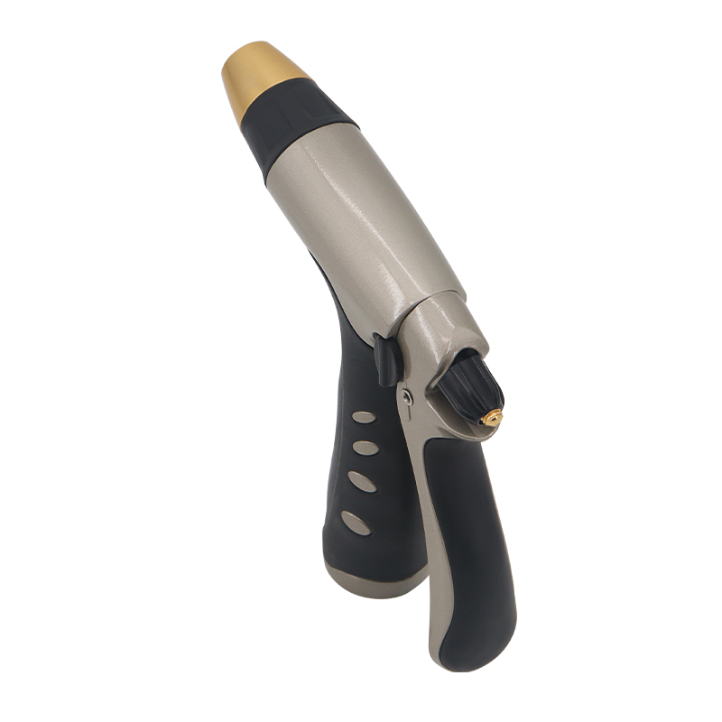 Easy-Grip High-Pressure Garden Hose Nozzle with Metal Head