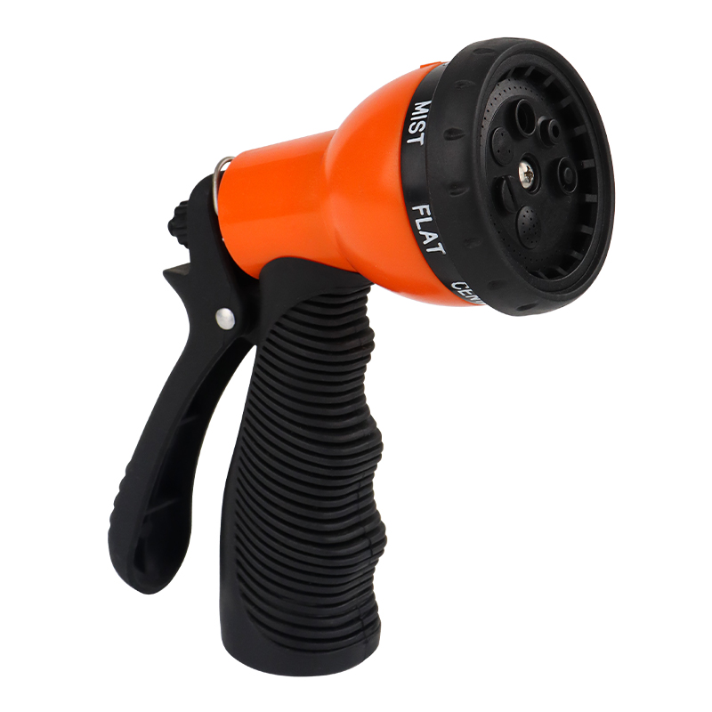 7-Pattern Flexible Watering Nozzle, Heavy Duty Adjustable Garden Hose Spray Gun for Outdoor Use