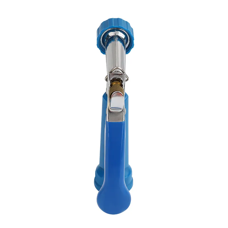 Garden Hose Sprayer – Adjustable Metal Spray Nozzle with Ergonomic Blue Handle