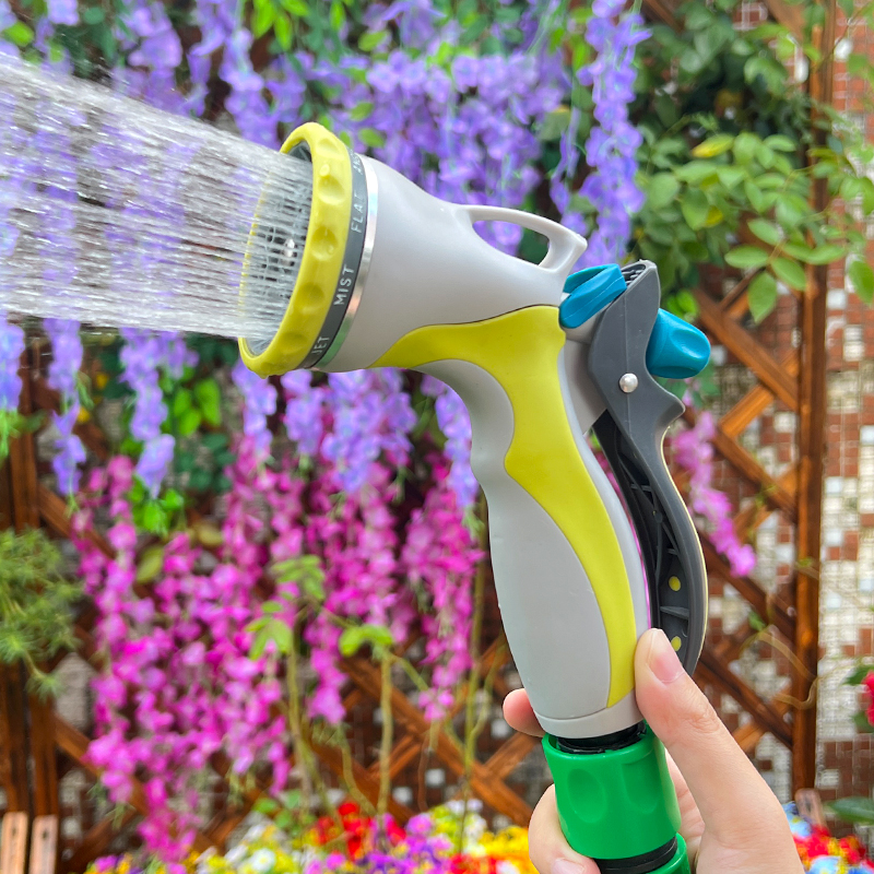 Garden Hose Sprayer Nozzle – 7 Pattern Adjustable, Heavy Duty Water Spray Gun, Ergonomic Soft Grip