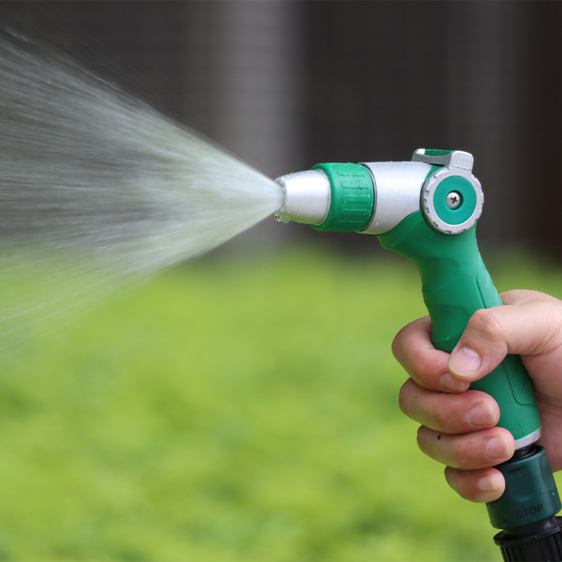 High-Pressure Garden Spray Nozzle - Adjustable Jet Stream Hose Sprayer for Watering & Washing