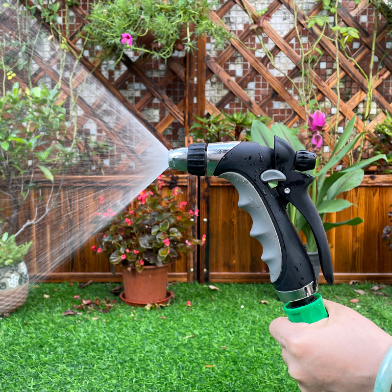 Garden Watering Sprayer – 3 Pattern Adjustable Nozzle, Ergonomic Soft Grip, Heavy Duty Garden Hose Spray Gun