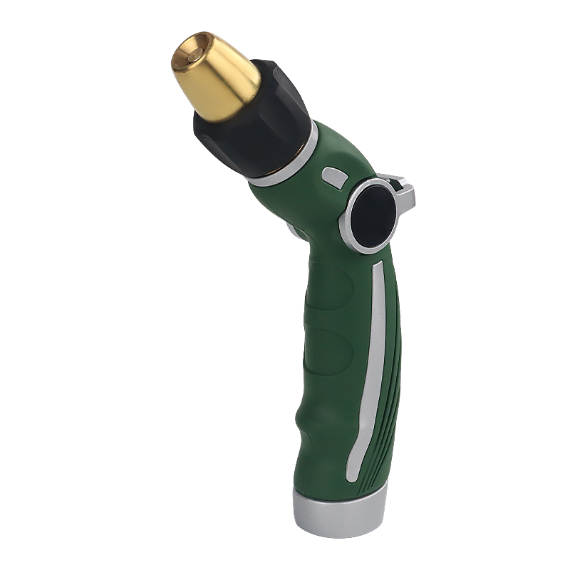 Green Thumb Adjustable Garden Hose Nozzle – Brass Tip Thumb Control, Heavy Duty for Gardening, Car Wash, Pet & Outdoor Cleaning