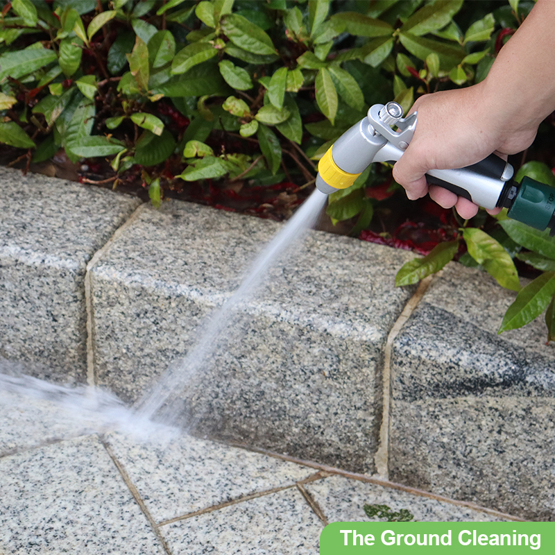 Heavy-Duty 8-Pattern Garden Hose Nozzle with Ergonomic Grip & Metal Body