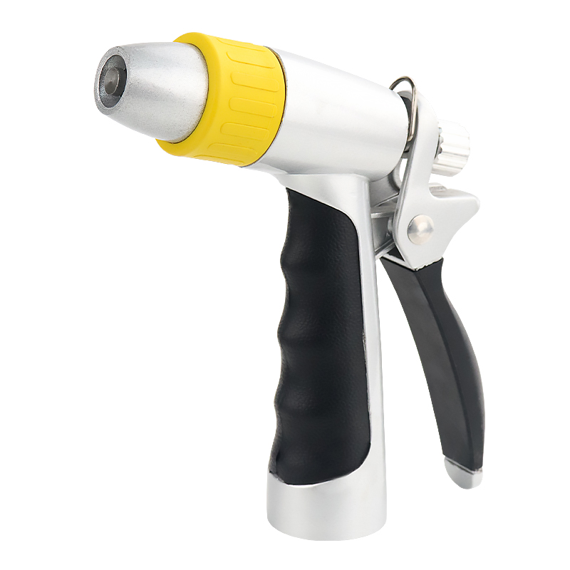 Heavy-Duty 8-Pattern Garden Hose Nozzle with Ergonomic Grip & Metal Body