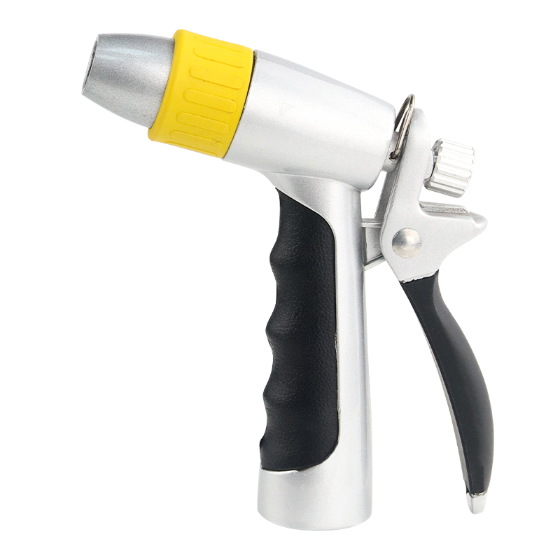 Heavy-Duty 8-Pattern Garden Hose Nozzle with Ergonomic Grip & Metal Body