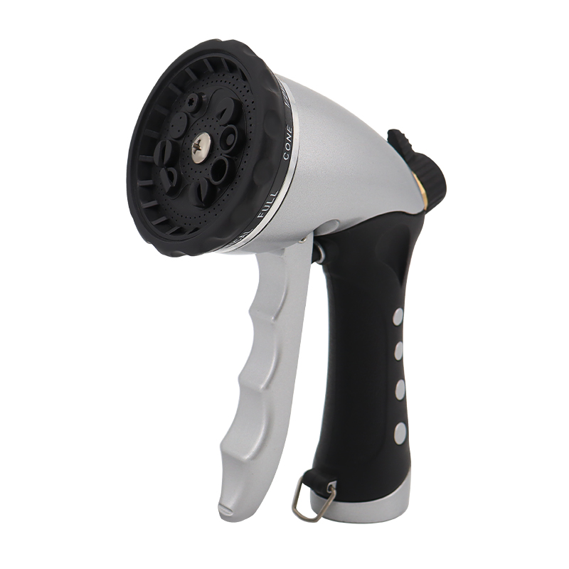 Heavyweight Spray Nozzle – 10 Pattern Adjustable Metal Garden Water Gun