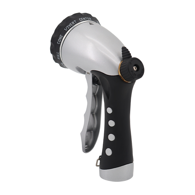 Heavyweight Spray Nozzle – 10 Pattern Adjustable Metal Garden Water Gun