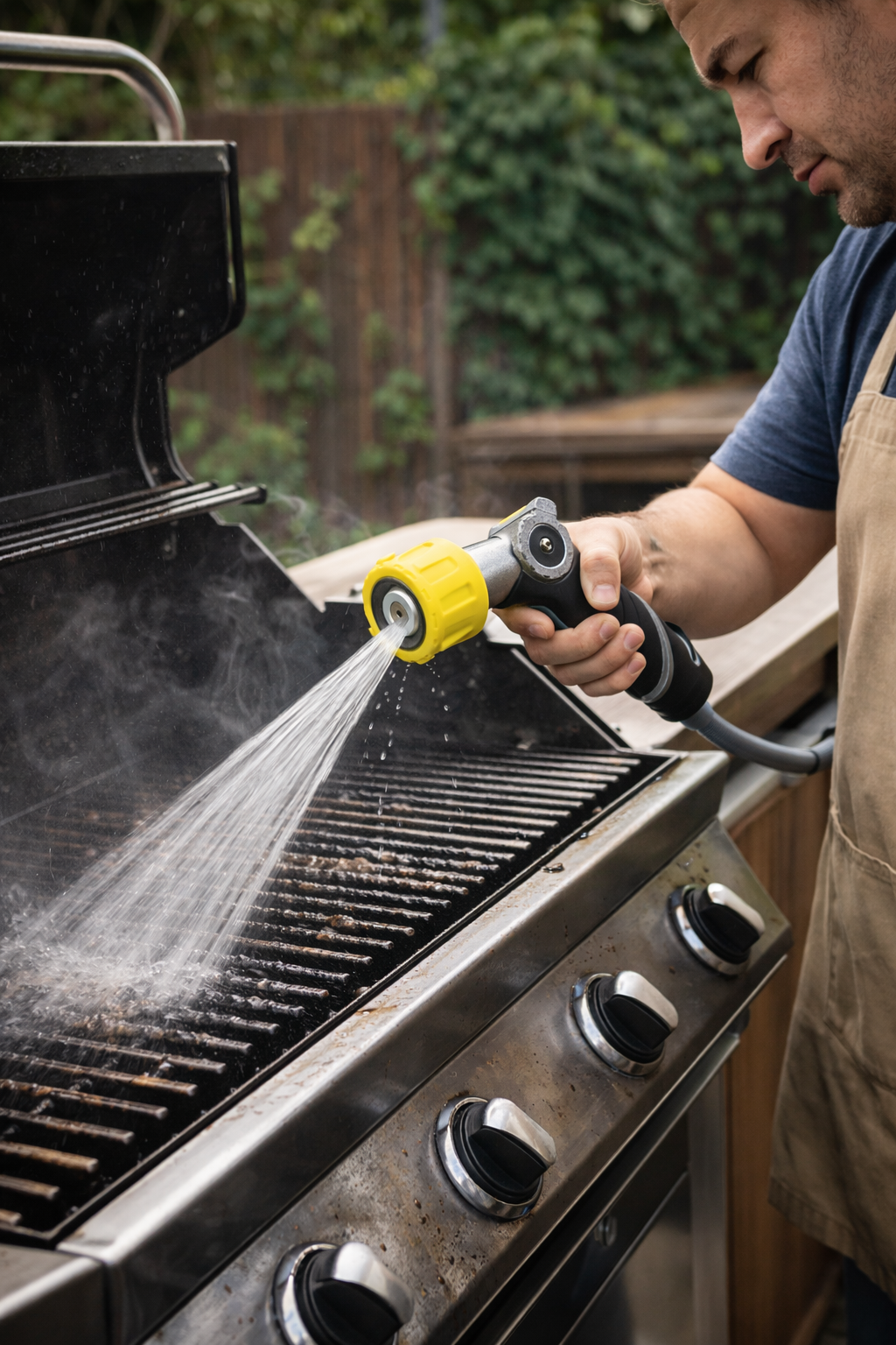 Antibacterial High Pressure BBQ Cleaning Spray Gun Hose Nozzle