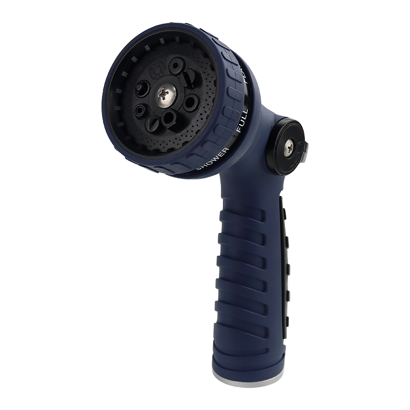 Heavy-Duty Metal Garden Hose Nozzle - 8 Spray Patterns, Thumb Control, Leak-Proof Design