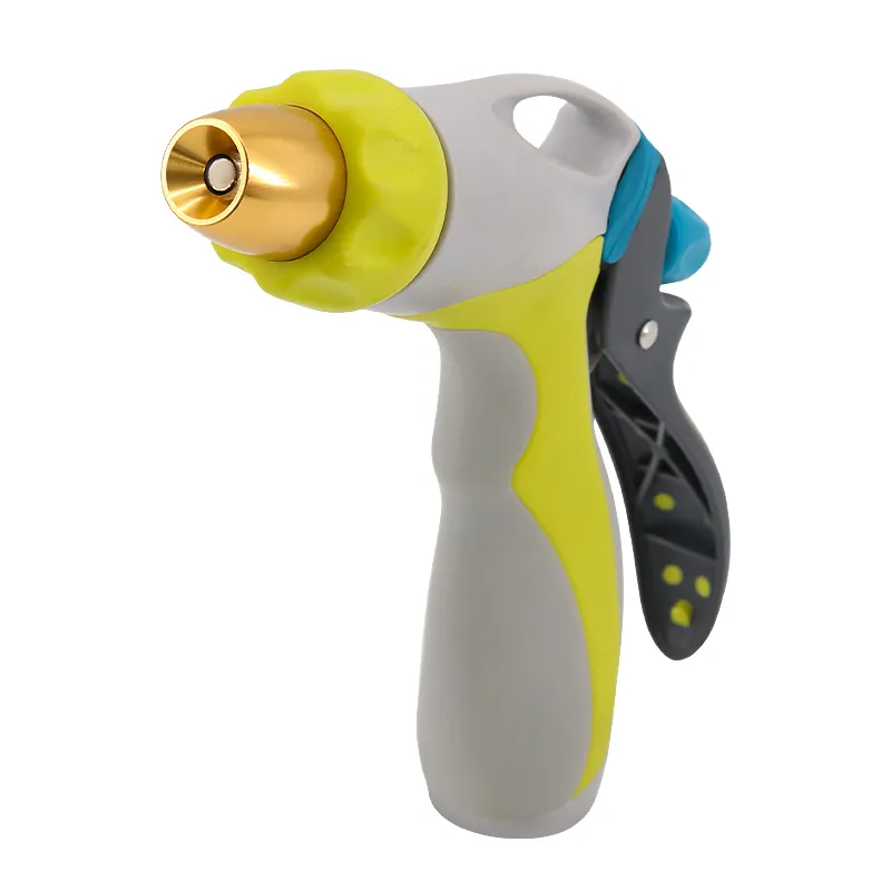 High Pressure Hose Nozzle – Adjustable Brass Tip, Ergonomic Non-Slip Handle, Heavy Duty Water Spray Gun