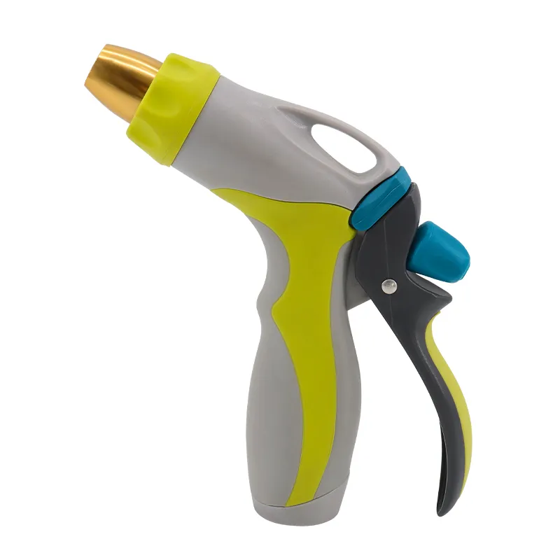 High Pressure Hose Nozzle – Adjustable Brass Tip, Ergonomic Non-Slip Handle, Heavy Duty Water Spray Gun