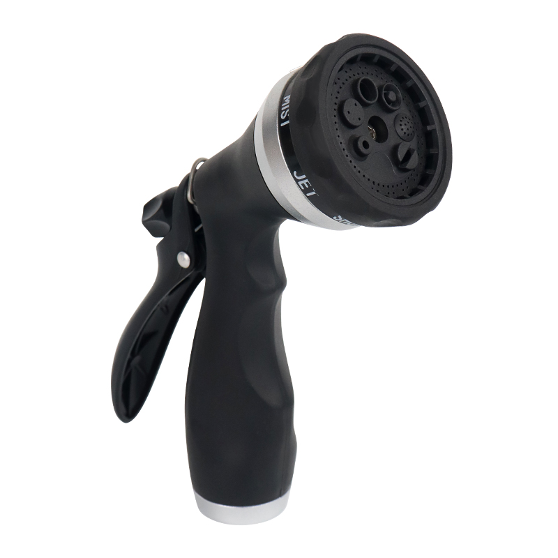 High-Pressure Hose Nozzle with Multiple Spray Patterns