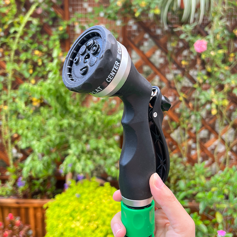 High-Pressure Hose Nozzle with Multiple Spray Patterns