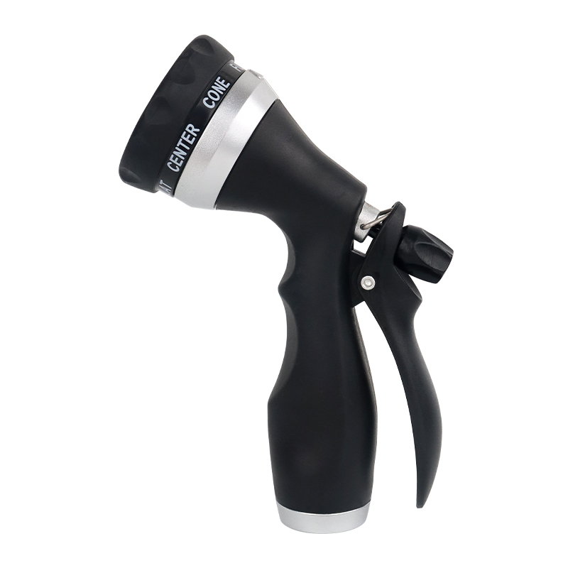 High-Pressure Hose Nozzle with Multiple Spray Patterns