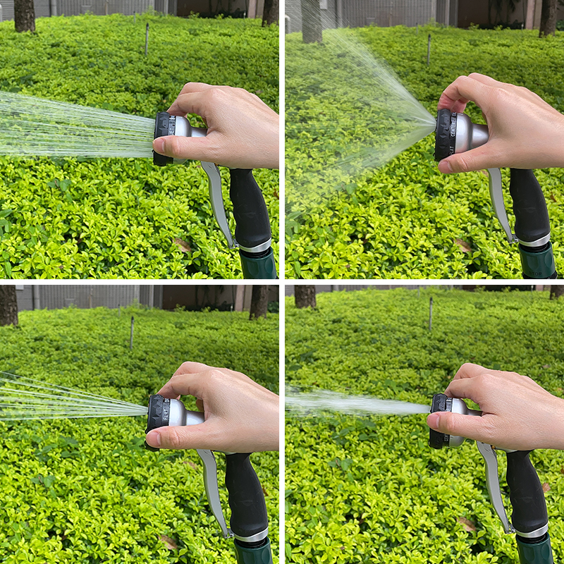 Metal Hose Nozzle – 7 Pattern Adjustable Heavy Duty Garden Water Spray Gun