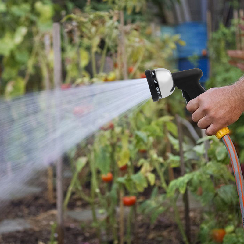 Multi-pattern Hose Nozzle – 10 Adjustable Spray Modes, High Pressure, Ergonomic, Leak-proof