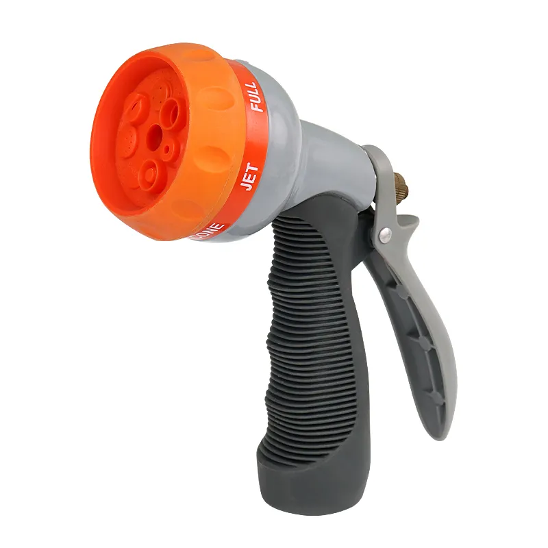 Multi-Pattern Water Nozzle – 7 Adjustable Spray Modes, Heavy Duty Garden Hose Nozzle, Ergonomic Non-Slip Grip