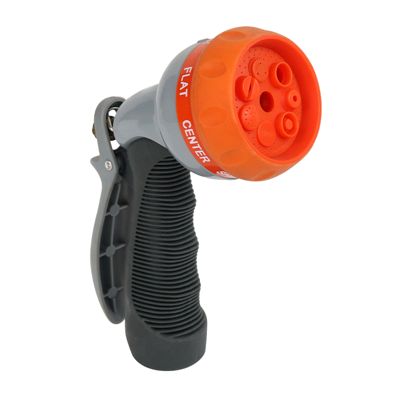 Multi-Pattern Water Nozzle – 7 Adjustable Spray Modes, Heavy Duty Garden Hose Nozzle, Ergonomic Non-Slip Grip